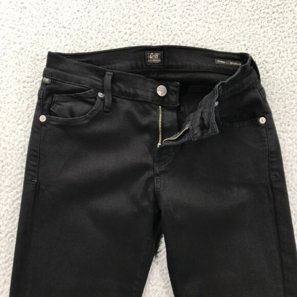 COH Womens Size 28‎ Avedon Slick Skinny Leg Black Stretch Denim Mid Rise Jeans - Picture 6 of 16